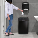 Clorox 13 Gallon Trash Can - 50L Slim Open Top Garbage Bin for Commercial Spaces, Kitchen