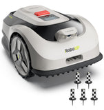 RoboUP Raccoon 2 SE Robot Mower with Ground Stake, Auto Mapping Robotic Lawnmower for 0.15 Acre with APP Control, Vision Navigation with AI Obstacle Avoidance, Ideal Robot Mower for Small Lawns