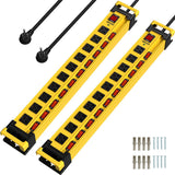 Plug'n 10 Outlet 3300J Surge Protector Power Strip with Individual Switches,Heavy Duty Power Strip with Cord Manager,9FT/14AWG/15AMP/1875W Power Cord,2 Packs
