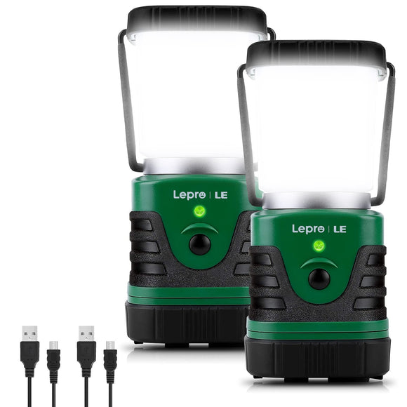 LED Camping Lantern Rechargeable, 1000LM, 4 Light Modes, 4400mAh Power Bank, USB Cable Included Lighting EVER