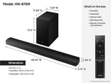 Samsung HW-Q600F Soundbar 3.1.2ch Dolby Atmos with Wireless Subwoofer, DTS Virtual:X, Q-Symphony, HDMI eARC, Bluetooth Sound Bar for TV Home Theater