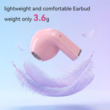 WWU Wireless Earphones, in-Ear Earbuds with Charging Case, 43H Playtime Long Playback Time, Compact and Lightweight, Bass Stereo Sound, IPX7 Waterproof Earphones for Gym/Running/Work，Pink