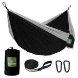 Camping Portable Double & Single Hammock with Tree Straps, Camping Gear for Outside Hiking Camping Beach Backpack Travel OLALACOZY