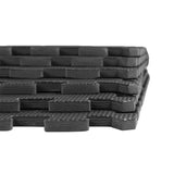 Xspec 3/8" Thick 100 sq. ft. (25 pcs) Gym EVA Foam Floor Mats (24" x 24") | T Pattern, Black Xspec