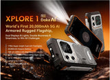 CHAUELEC XPLORE 1 Outdoor Mobile Phone, 5G Waterproof Rugged Smartphone Android 15, 6.78'' 2.4K Display, 12GB+256GB, 20000mAh