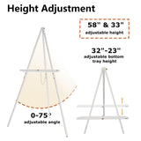 DJAR 3 Pcs 63" Adjustable Wooden Display Easel Stand for Sign