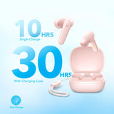 True Wireless Earbuds, 10mm Drivers with Big Bass, Bluetooth 5.3, 30H Playtime, Water-Resistant, 2 Mics for AI Soundcore