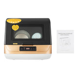 Portable Countertop Dishwasher for 4-6 Sets, Compact Mini Dish Washer with 8L Water Tank,No Installation Needed，800W Dish Washing Machine with 3 Modes for Tableware & Fruit