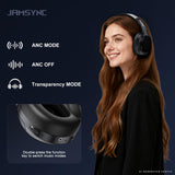 Wireless Noise Cancelling Headphones, 120H Playtime, Over Ear Headphones