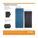 Power Systems Premium Hanging Club Mat, Jet Black, 72x 23 x 3/8-Inch