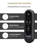 FIT KING Leg Massager for Circulation and Pain Relief, Air Compression Leg and Foot Massager to Relieve Pain Swelling Edema with 2 Size Extensions- Great Gift for Wife Mom and Friend