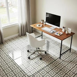 Tempered Glass Office Chair Mat for Carpet & Hardwood Floor