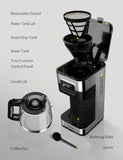 SHARDOR 10-Cup Programmable Coffee Maker, Regular & Strong Brew Drip Coffee Machine for Home and Office, Auto Shut Off, Permanent Filter, Silver