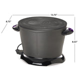 Presto 05450 DualDaddy Electric Deep Fryer, Black