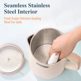 1.7L Electric Kettle,Double Wall Electric Tea Kettle,Auto Shut Off,1200W Hot Water Kettle Electric Nueve&Five