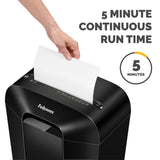 LX41-DB 8-Sheet Micro-Cut Paper Shredder for Home Office Fellowes