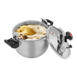 12Qt Stainless Steel High Pressure Cooker, Commercial Cooking Pot - 60Kpa Large Capacity Stewing Pot for Restaurant, Catering, Family Gathering (11L)