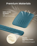 ProtoArc KMP50 Ergonomic Mouse Pad with Wrist Rest, Lycra Surface, Blue