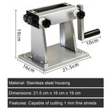 Manual Shredder, Hand Crank Raffia Shredding Machine for Crafting, Vegetables, and Paper - Durable, Easy to Use, Ideal for Home and Garden Projects