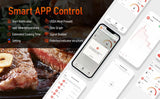 Wireless Meat Thermometer with 2 Meat Probes, 520 FT Bluetooth Meat Thermometer with Digital Food Thermometer for Remote Monitoring of BBQ Grill, Oven