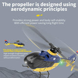 RC Helicopter Model, EC-135 1/36 2.4G 6CH Direct Drive RC 3D/6G Helicopter Model with 2507 Brushless Motor and 6-Axis Gyroscope (RTF Version)