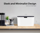 B08W Paper Shredder for Home use Office, White Compact Design, 2 Sheet Crosscut Paper, 10 Mins Running Time 14.7" × 7.2" × 3.7" Asmix