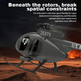 X-MechFun 1/16 Scale F119S MD500 LittleBirds RC Helicopter, 2.4G 9CH Flybarless Rotor Military Helicopter Model, 6G/3D Switchable Modes Aircraft with Takeoff/Landing (Professional Player)