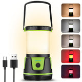 Camping Lantern 3000 High Lumens Battery-Powered Light with 5 Modes, 12'' Portable led Camping Lantern Cullaby