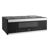 COSMO COS-3012ORLP1SS 30 in. Stellar Collection 1.2 cu. ft. Slim Over the Range Microwave, 1000W, Automatic Presets, Touch Controls, Black