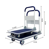 Push Cart Dolly Upgraded Collapsible Hand Truck Folding Platform with Swivel Wheels