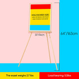 MEEDEN Wood Easel Stand for Display: Wooden Welcome Tripod Stand for Sign