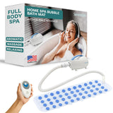 SereneLife Portable Spa Bubble Bath Massager - Relaxing Spa Non-Slip Mat with Suction Cup Bottom, Motorized Air Pump, Adjustable Bubble Settings and Remote Control, 47” x 14.2”