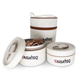 CAISATEQ Stainless Steel Live Bait Container – Insulated, Portable Bait Bucket with Ventilation | Keep Worms & Nightcrawlers Fresh for Fishing Trips (Small + Large Combo)