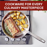 5-Ply Stainless Steel Frying Pan Bundle - Nonstick, Non-Toxic, Induction Safe, Stay Cool Handle, Durable Cookware, Includes 8", 9.5" & 11" Skillets Alva