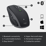 Logitech MX Anywhere 2S Bluetooth Edition Compact Wireless Mouse