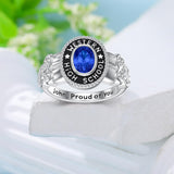 Oseew 2027 Birthstone Graduation Ring for Women Gift (Yellow Gold)