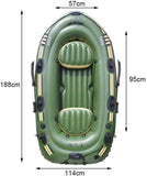 WSJYP Inflatable Boat Set, Kayak Fishing Boat, 2/3 Person Boat, Inflatable Explorer Boat with Paddle and Foot Pump and Safety Rope,Two-Person Boat WSJYP