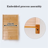 Pc Stand Movable PC Tower Stand Printer Stand, 4-Tier CPU Stand with Open Shelves, Bamboo PC Case Floor Stand with Storage, for Home Office(Brown,51 * 26 * 105cm)