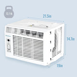 12,000 BTU Window-Wall Air Conditioner with 11,000 BTU Supplemental Heating and Dehumidification, 230V, Window Keystone