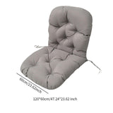 PYmijimy Garden Chair Cushion Outdoor Seat Back Pad Patio Replacement Rocking Waterproof Polyester Surface Soft Support Suitabl