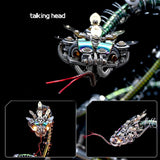 OBIOCKIDAY 3D Metal Puzzle for Adults, Steampunk Spiky Blue-Gree and Viper Cobra Snake Metal Model Kit, 1500+PCS Mechanical Snake Puzzle Kit Animal Assembly Model Gift, KIT Version