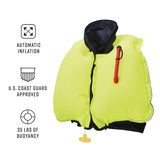 BLUESTORM Stratus 35 Inflatable Life Jacket PFD for Adults (Hi-Vis) | US Coast Guard (USCG) Approved Automatic Self Inflating Life Vest Preserver with Manual Ripcord