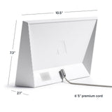 Aura HD Digital Picture Frame | Carver: The Best Frame for Gifting (Cool White, 10")