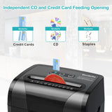 Woolsche Paper Shredder, 18-Sheet Cross Cut with 5.28-Gallon Pull Out Bin, P-4 Security Level, Shred Paper and Credit Card and CD