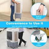 3 in 1 Portable Evaporative Air Cooler Indoor Outdoor (Cools 430 Sqf 4118CFM)
