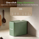 Growell Electric Composter for Kitchen, 3.2L Smart Odorless Compost Bin, Low Noise & Odorless, Indoor Countertop Food Waste Composter with LED Display, One-Touch Operation, Auto-Cleaning, EC04 (Green)