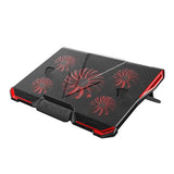 NCRD Laptop Cooling Pad, 5 Quiet Fans Cooler Pad, Portable Ultra-Slim Quiet Laptop Notebook Cooler Cooling Pad Stand