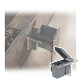 Heavy Duty Pull-Out Under Sink Trash Can Kit - Durable Kitchen Garbage Bin Drawer Slides, Space-Saving Design for Cabinets & Laundry Rooms, Effortless Organization & Cleanup