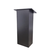 Black MDF Wood Podium Church Pulpit School Lectern Conference Debate Stand