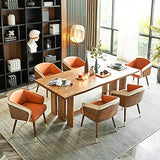 Dinning Room Chairs Set of 2,Fabric Upholstered Accent Chairs for Living Room Arm Chairs for Home Indoor Furniture